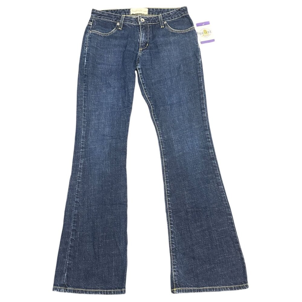 Paper Denim & Cloth Womens 26/2 Blue Denim Boot Cut Jeans Dark Wash 5 Pocket